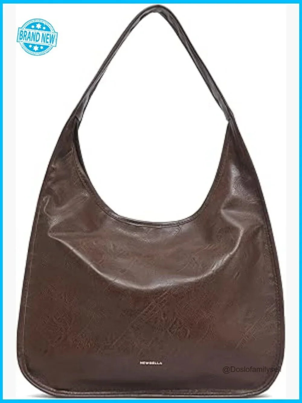 Vintage Hobo Purse PU Leather Spacious Tote Handbag Work Travel Shoulder Bag